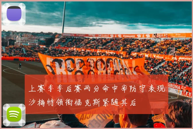 上赛季季后赛两分命中率防守表现沙梅特领衔福克斯紧随其后